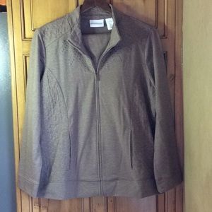 FINAL SALE PRICE Alfred Dunner Tan Jacket in Size 14